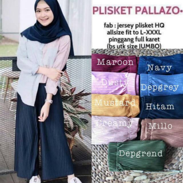 CELANA KULOT PLISKET PREMIUM// CELANA PLISKET