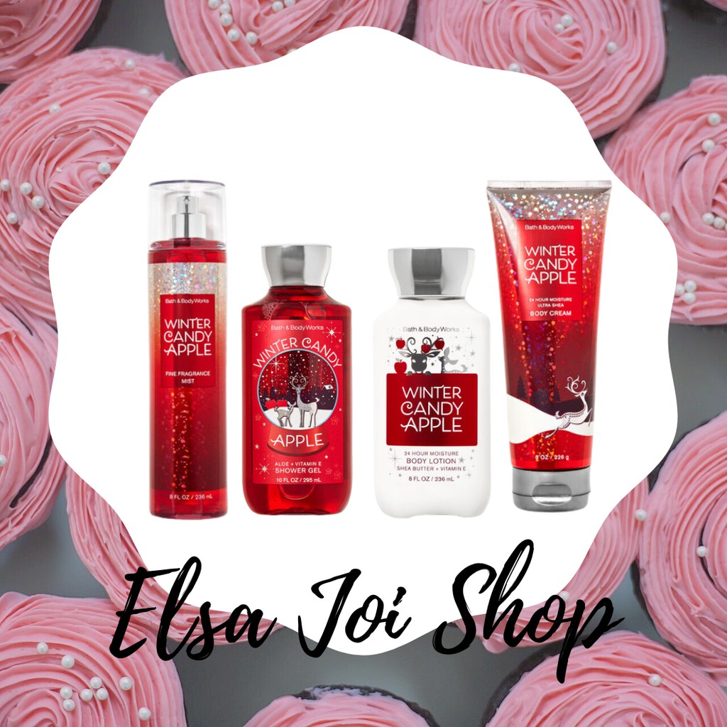 BBW Bath &amp; Body Works Winter Candy Apple NEW EDITION SERIES