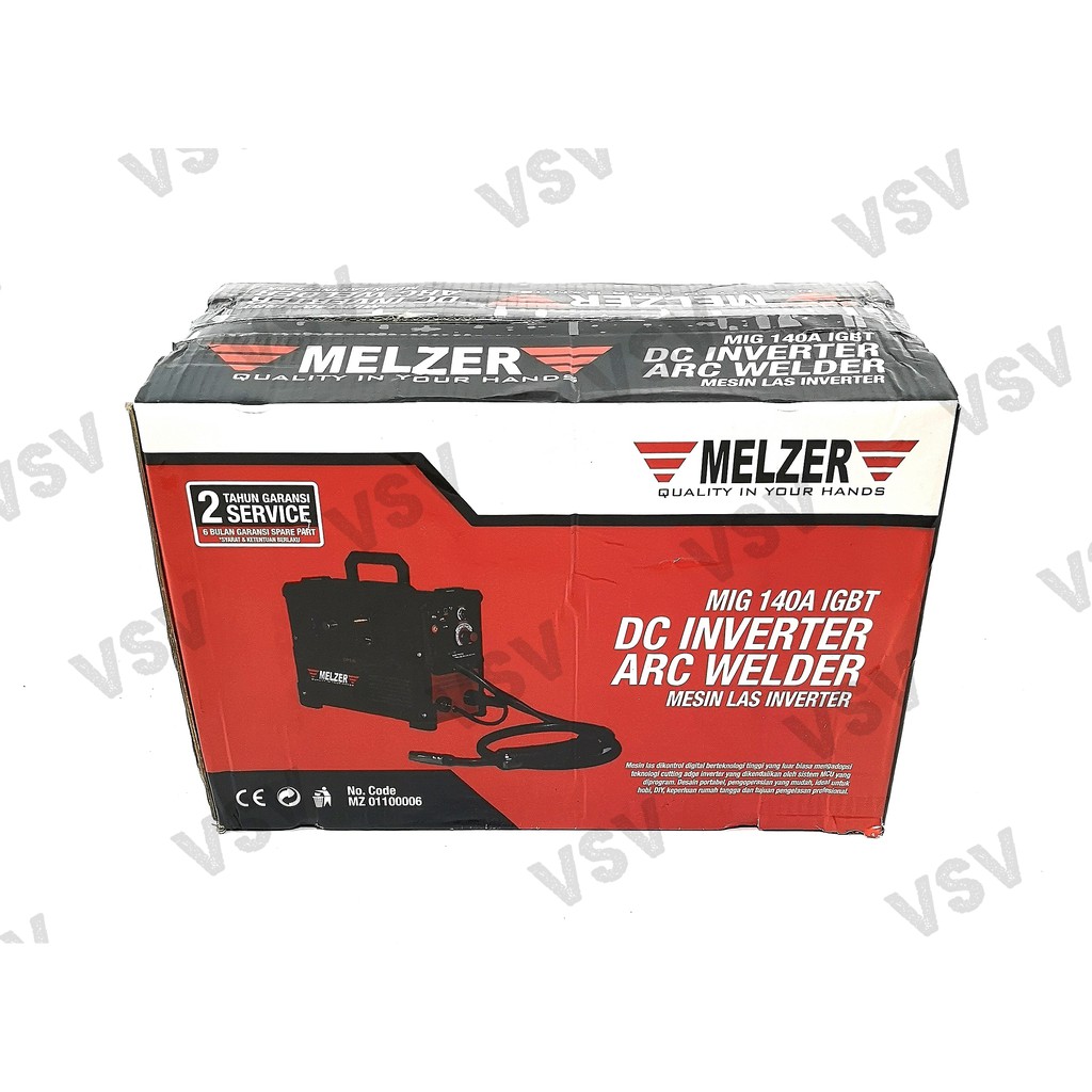 Melzer Mesin Las MIG140A IGBT Trafo Las Mesin Las inverter Welding