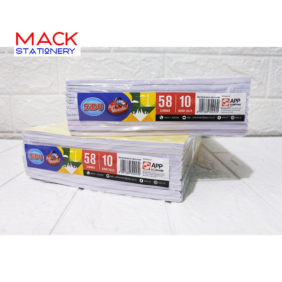 

Buku Tulis SIDU 58 Lembar ( ISI 10 BUKU) JunDW