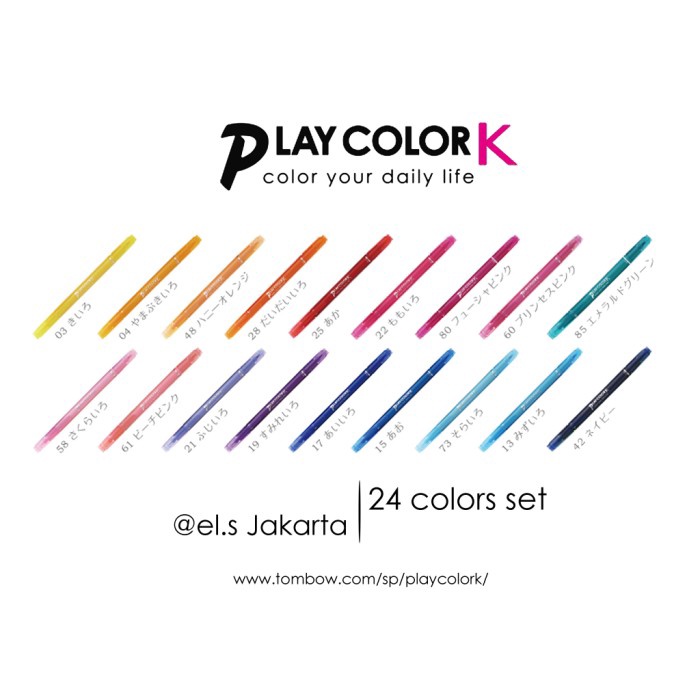 

Terlaris Play Color K Set 24 Warna By Tombow Terbatas