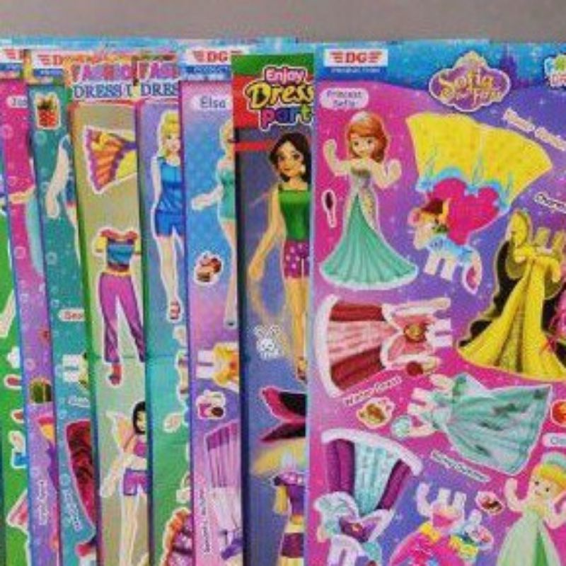 mainan bongkar pasang kertas bp  mainan jadul10pcs