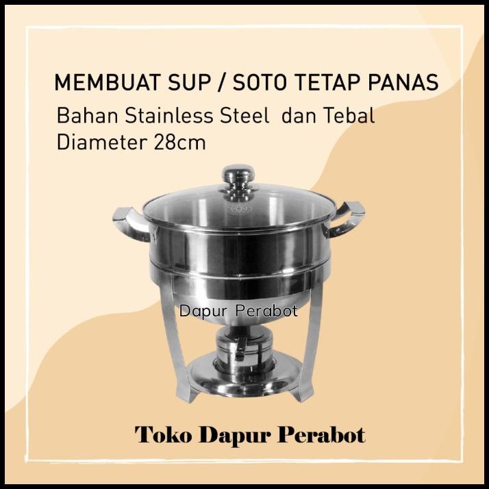 Wadah Prasmanan Stainless / Supra / Tempat Prasmanan