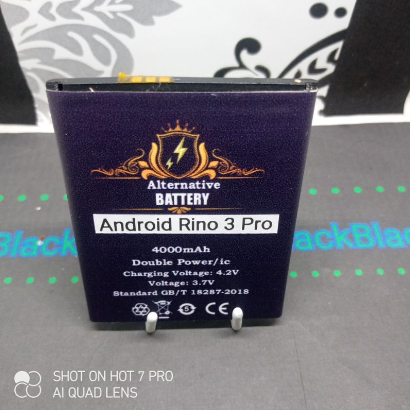 Batrai Android china Rino 3 pro Batre modif konektor tengah Baterai Battery