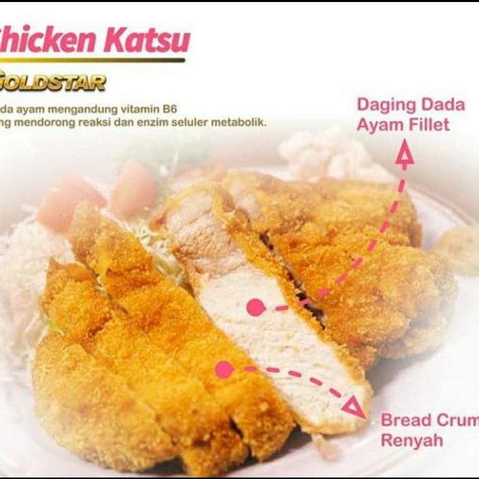 

Chicken Katsu goldstar - tanpa styrofoam - BARU