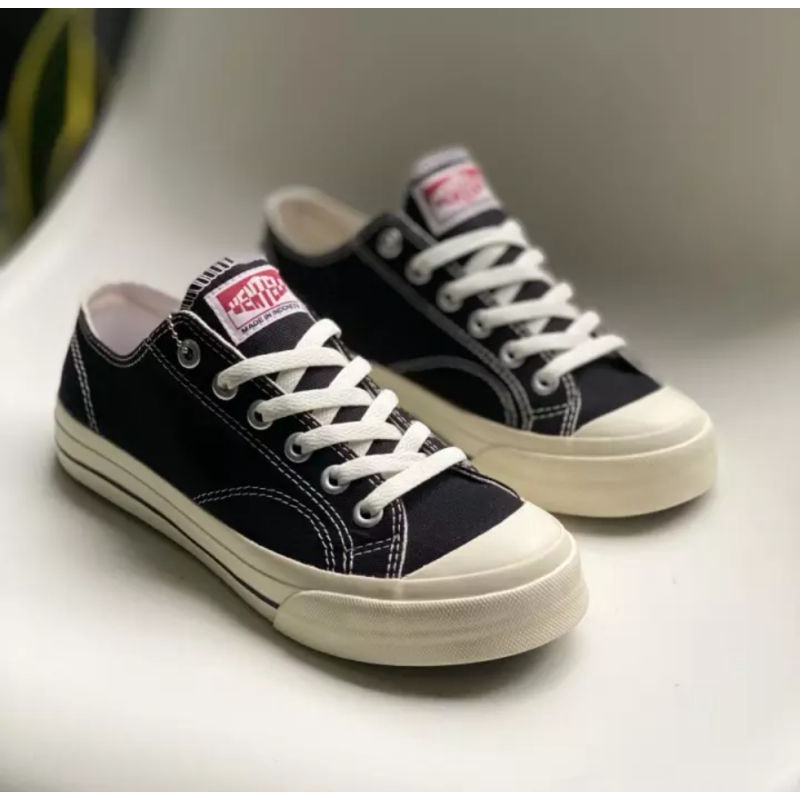 Ventela Basic Black Natural Low - Sepatu Ventela ORIGINAL