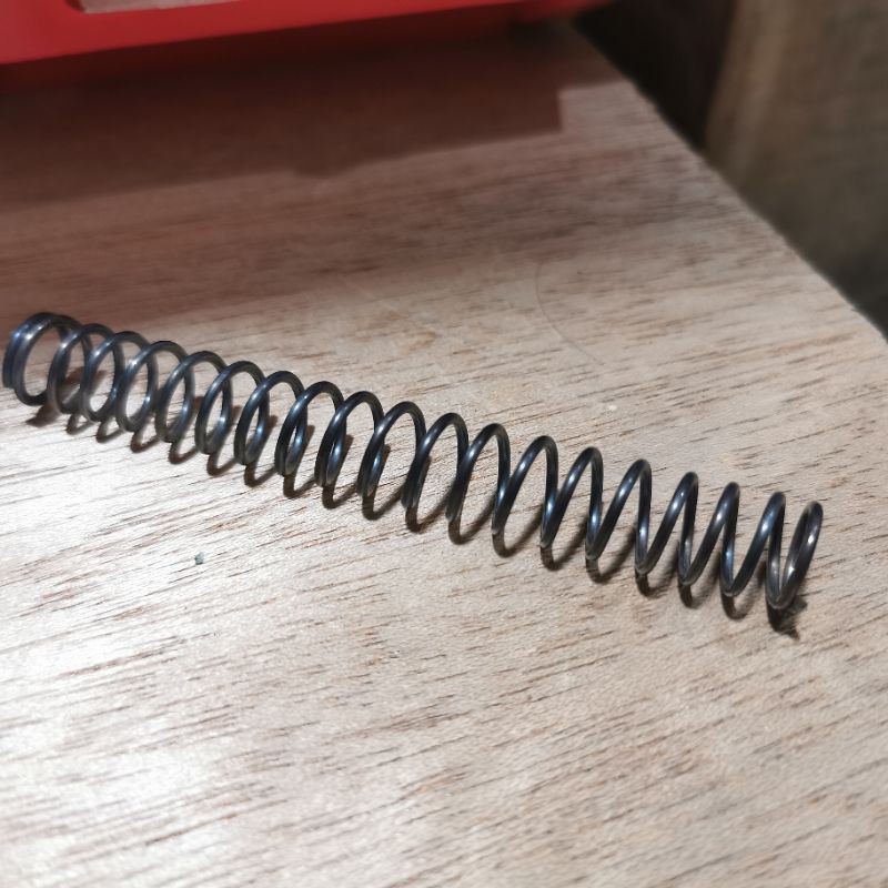 Per Pegas Tekan OD 13 mm Kawat 1,5 mm Baja Panjang 100 mm - 10 cm