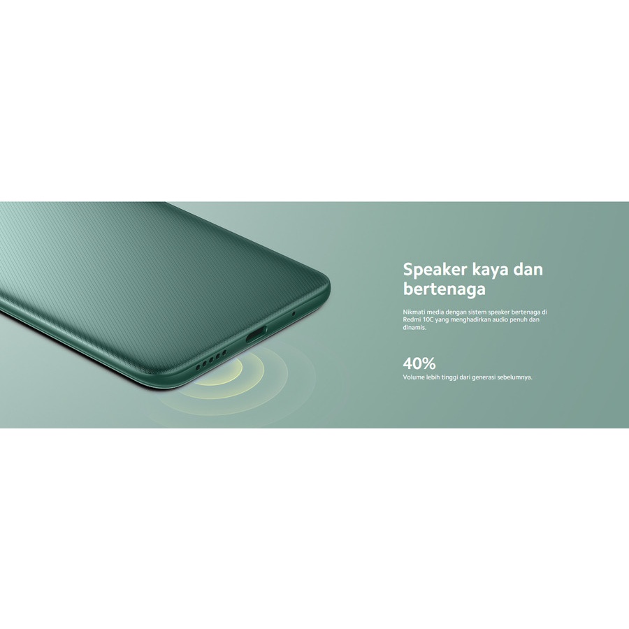 Xiaomi Redmi 10C 4/64GB | 4/128GB Big Battery 500mAh Snapdragon 680 - garansi Resmi TAM