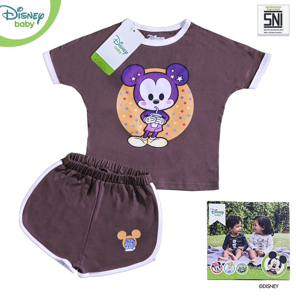 Baju Setelan Bayi Oversize Set Mickey Bamboo Cotton DMF265