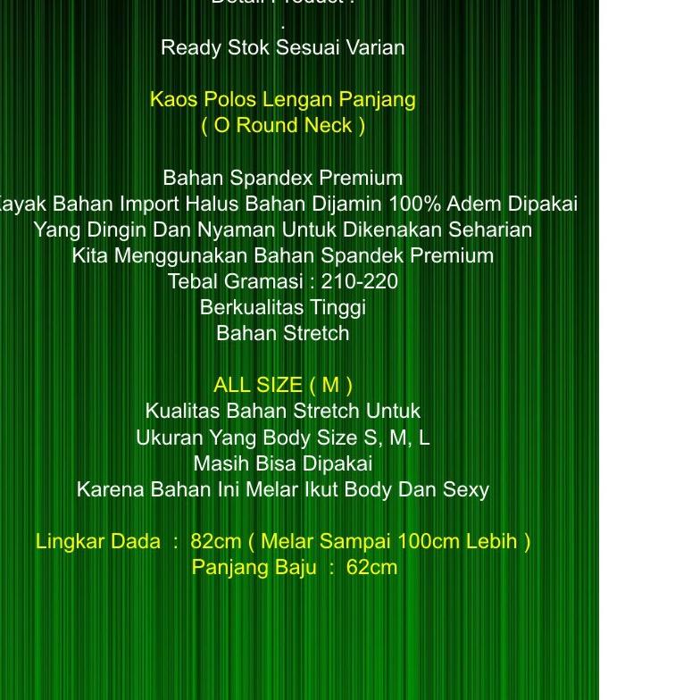 MURAH KAOS ATASAN WANITA PANJANG GROSIR