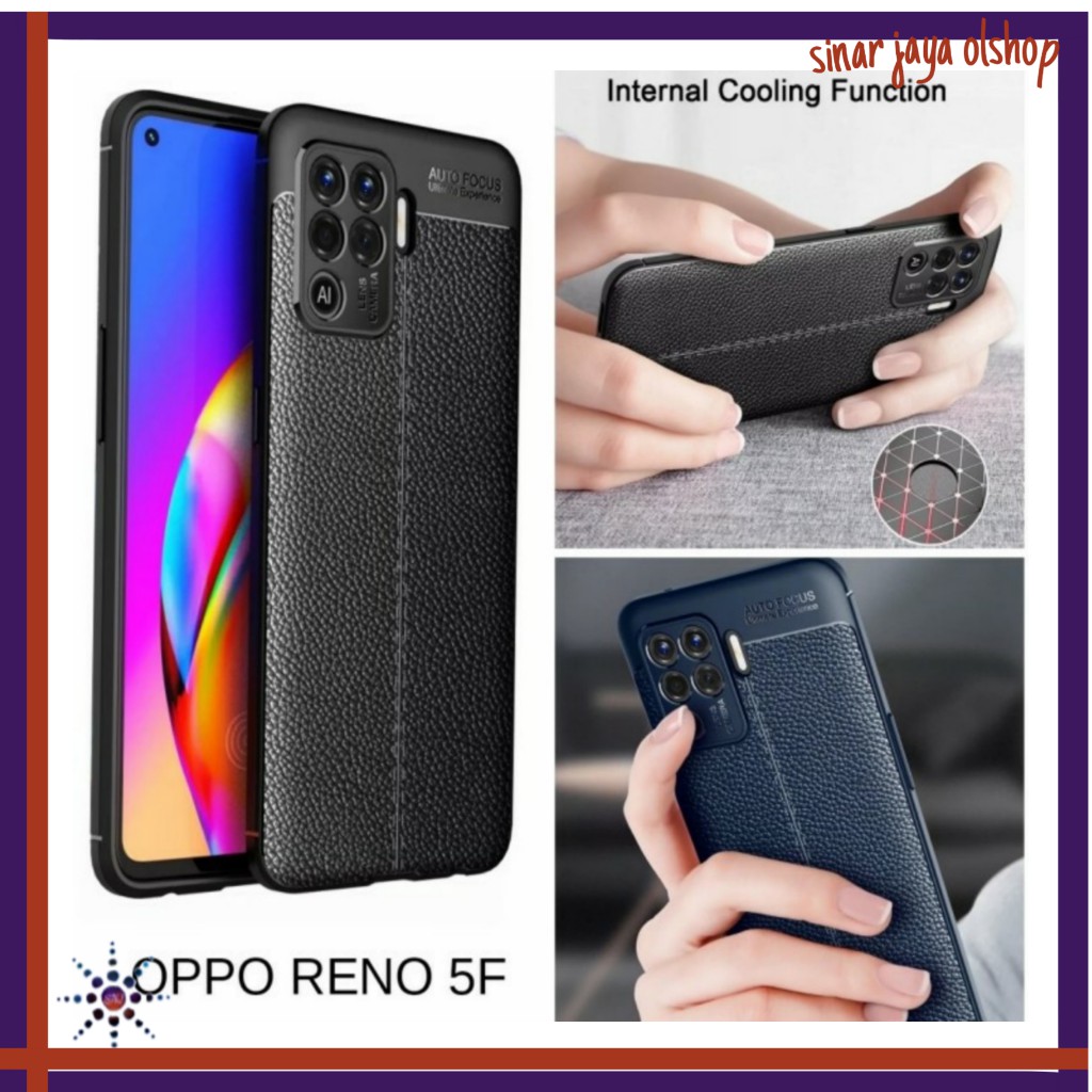 Case Oppo Reno 5F Soft Casing Leather Case