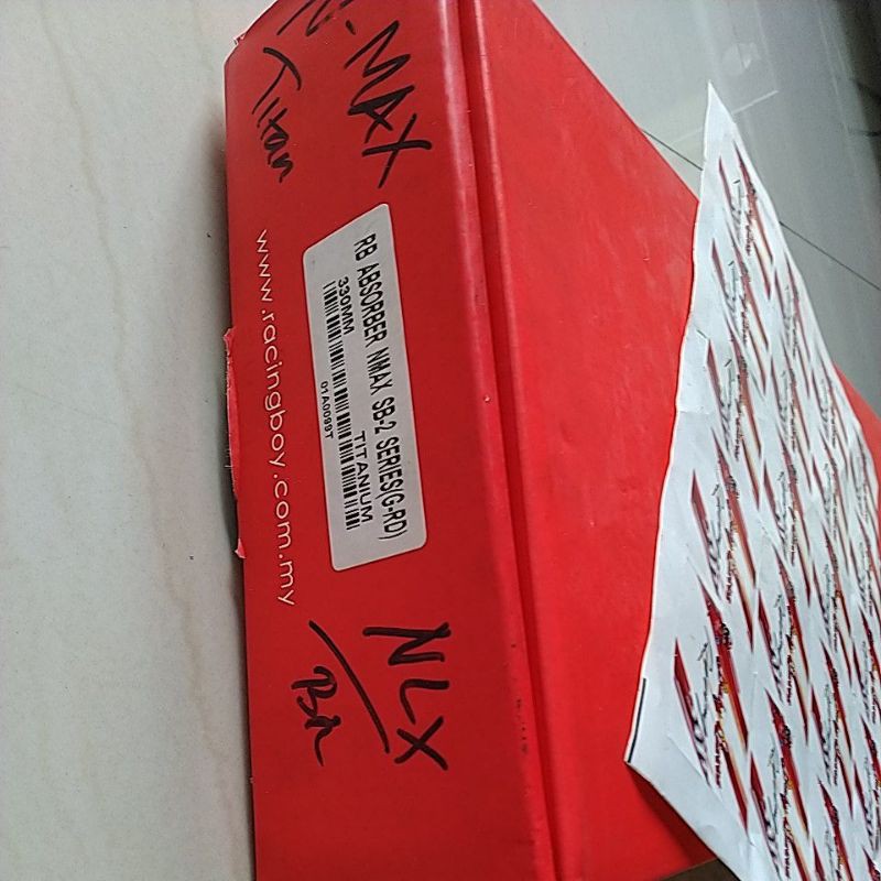 TABUNG SOK SHOCK BREKER BREAKER BREACKER TITANIUM RCB RACING BOY YAMAHA NMAX 330 MM SB2 SERIES