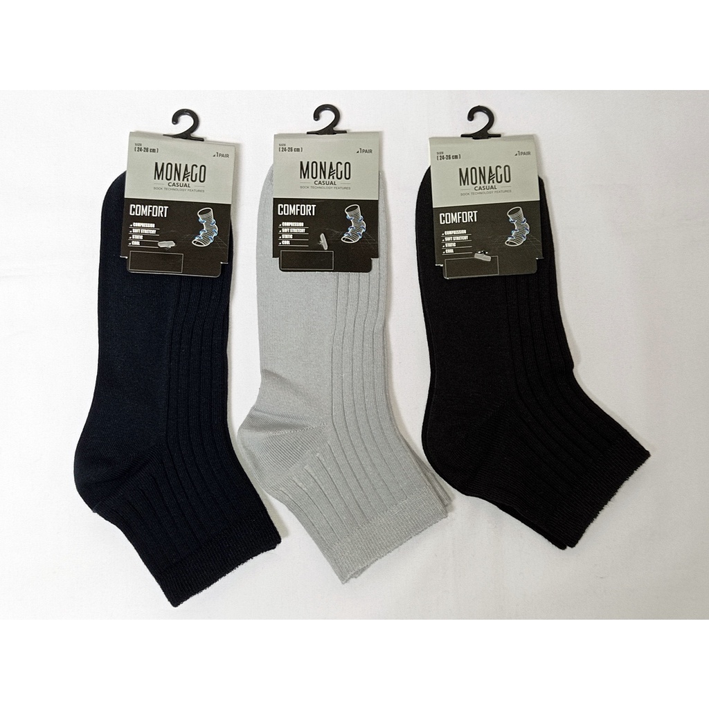 KAOS KAKI PREMIUM HIDDEN PENDEK FORMAL CASUAL OLAHRAGA MONACO - MCQ 1040