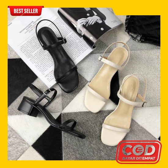 Cod Sandal Tali Tumit 2Cm Simoncelli / Sendal Tali Tumit 2 Cm Kerja Pe Sandal Heels Wanita Pl07