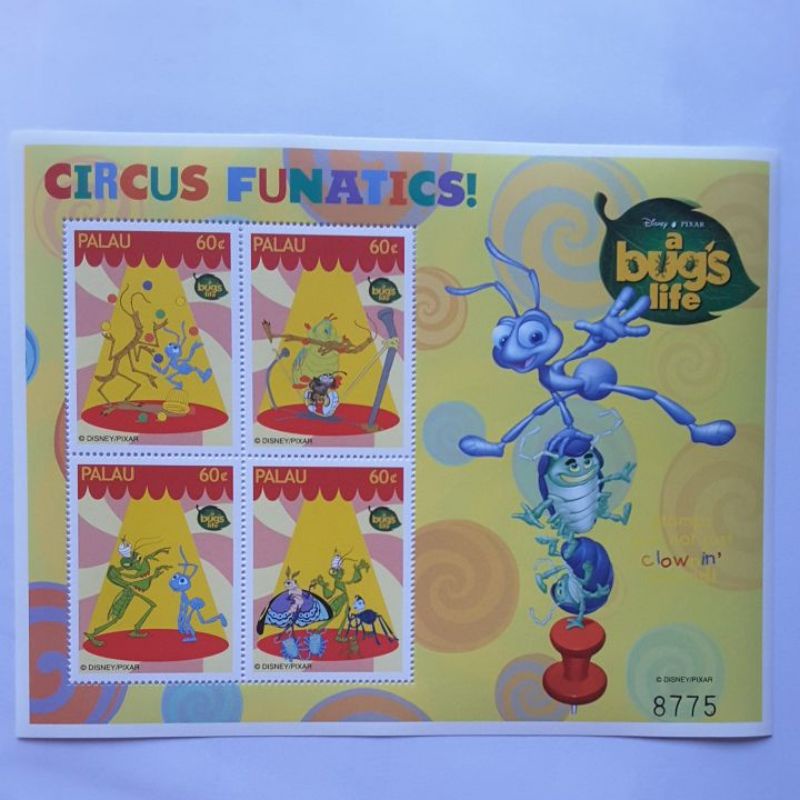 

Perangko Disney Pixar a bug's life sheet 4 prangko 60c