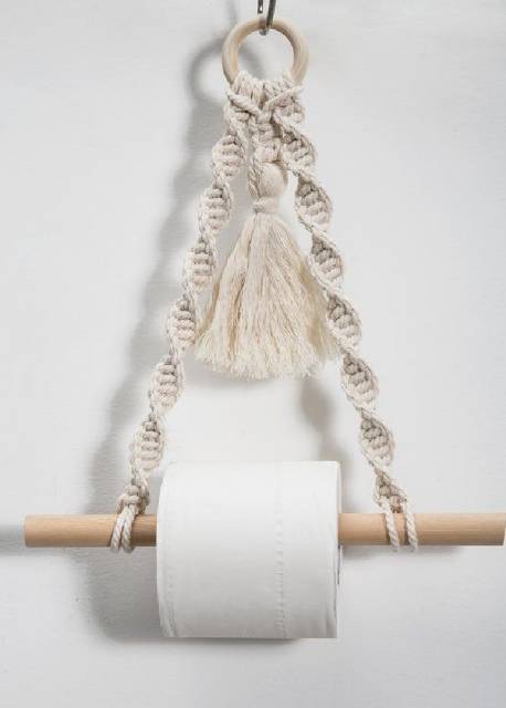 READY STOK) macrame gantungan tissue muntir / macrame wall hanging/ dekorassi rumah