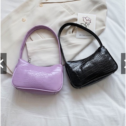 TAS BAHU CROCO VINTAGE / TAS SHOULDER BAG CROCODIL / TAS SELEMPANG WANIT