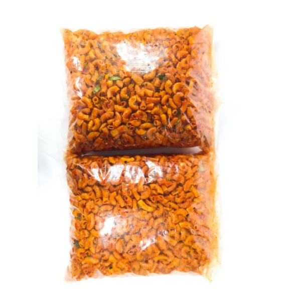 

Makaroni Nyakruk 250 gram (1/4) Pedas,Pedas manis,Original Semua Extra Daun jeruk