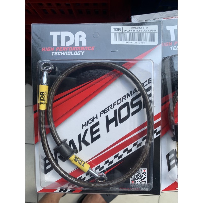 SELANG REM TDR KTC DEPAN ATAU BELAKANG ORIGINAL DAN AEROMOTIVE SCOOPY BEAT VARIO 125 150 MIO FINO SUPRA TIGER RX KING JUPITER VEGA F1ZR (NMAX AEROX KLX PCX TIDAK BISA)-Blkang tdr carbon 60