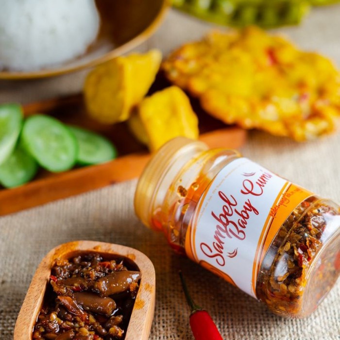 

sambal-aneka- sambel baby cumi 150 gram -aneka-sambal.