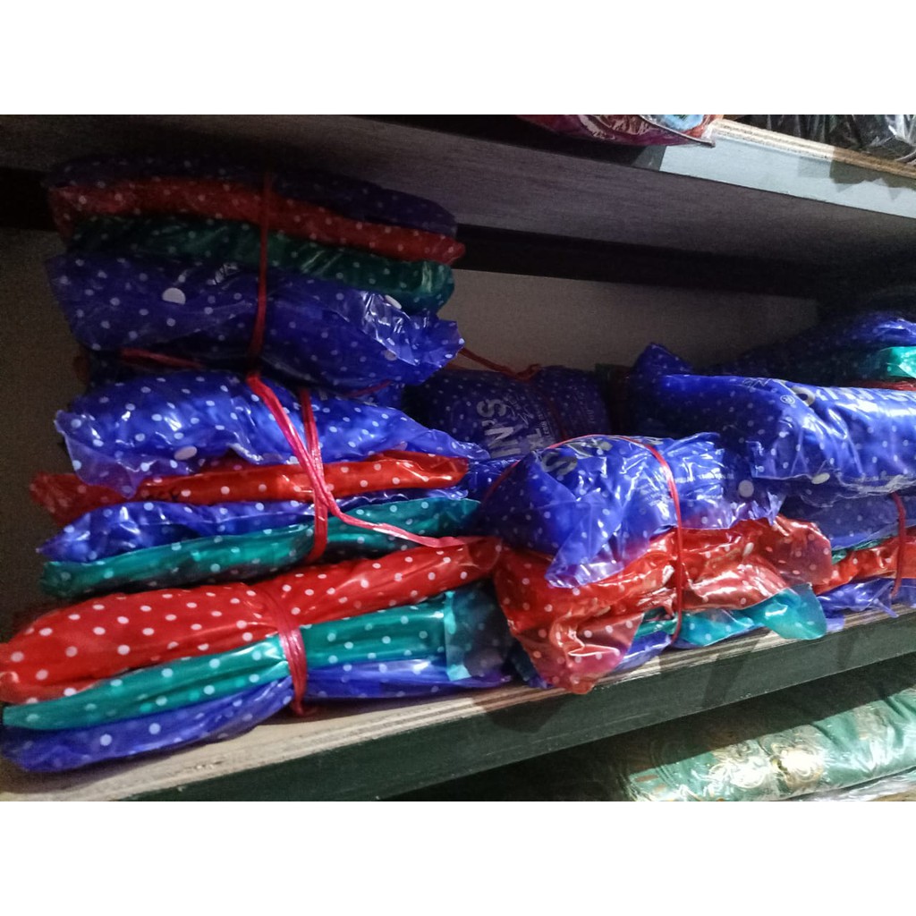 JAS HUJAN PENGUIN POLKADOT (ponco lengan)