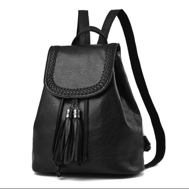 leather tassel bag