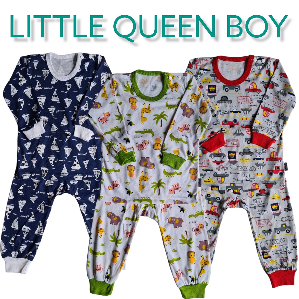 Little Queen Setelan Panjang SML XL XXL Piyama Bayi SNI Boy Series