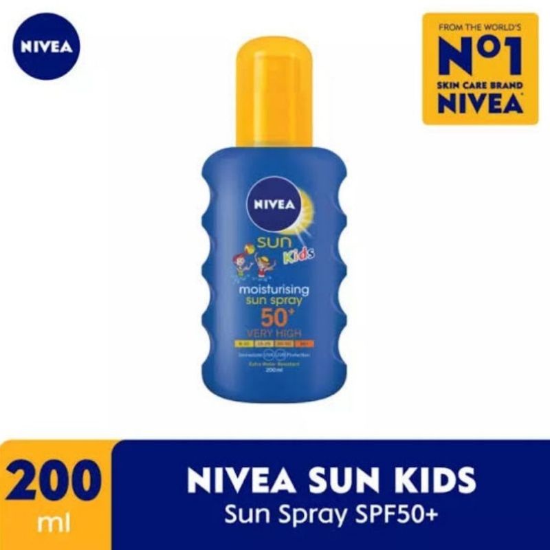 Nivea Sun Kids Moisturising Sun Spray 50+ 200 Ml( Very Hight)