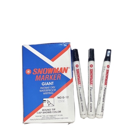 

Spidol Snowman Permanen G12 / Snowman Marker Permanent / Board Marker