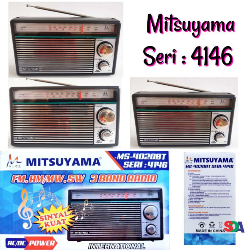 Mitsuyama Radio 4146 Model Jadul Classic