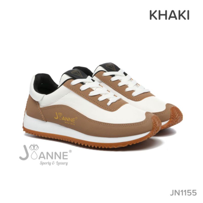 RESTOCK [JOANNE] Sepatu Sporty Sneakers Shoes JN1155-KHAKI
