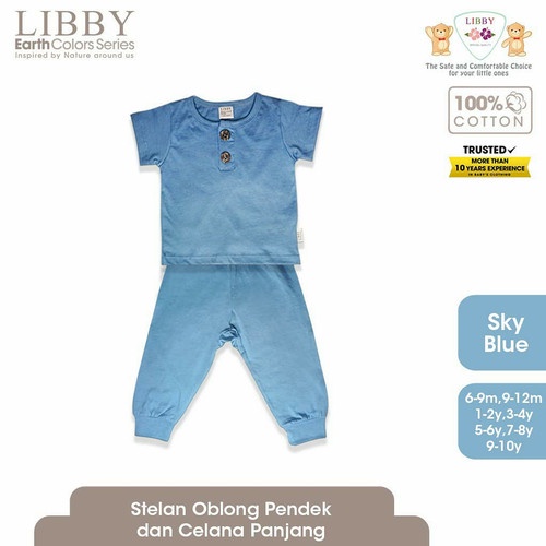 Libby Earth Series Baju Pendek Celana Panjang 1-2 Tahun