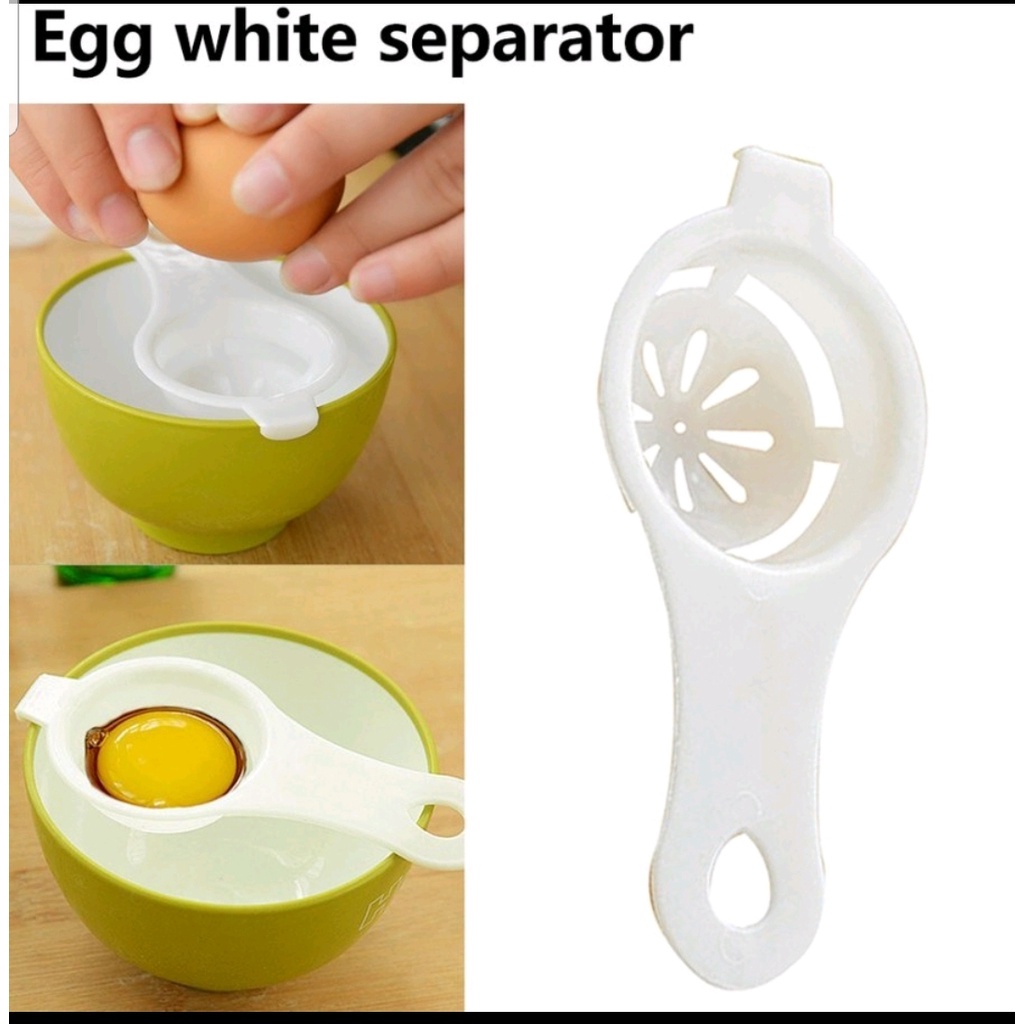 Sendok Alat Pemisah Putih Kuning telur Egg White Separator Saringan Sederhana Praktis