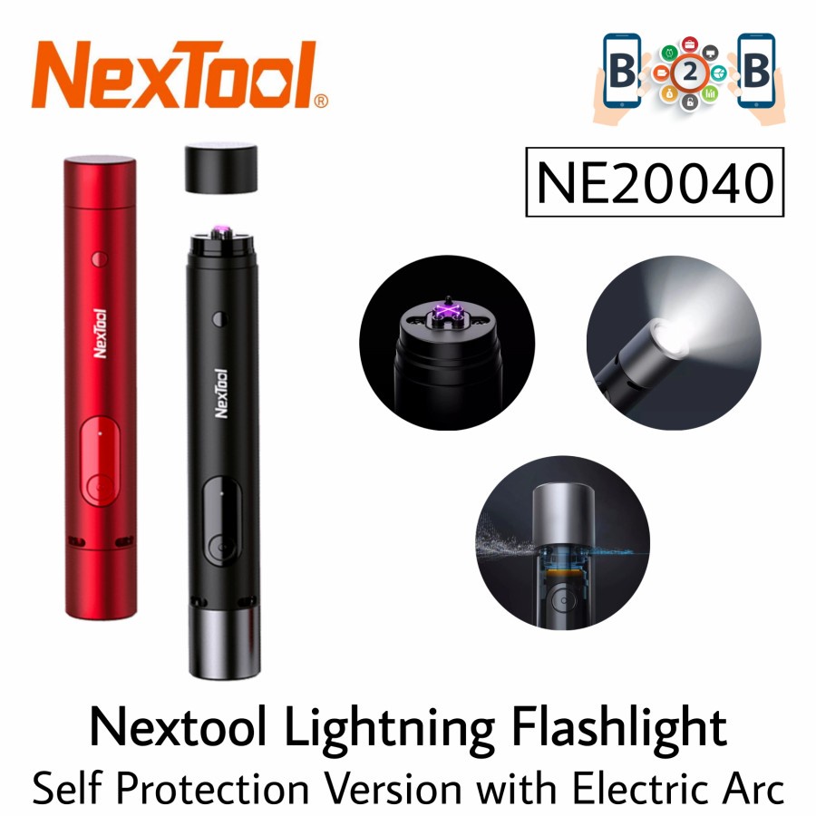 Nextool Lightning Flashlight Self Protection with Electric Arc Senter