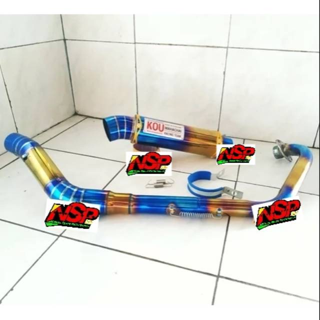Knalpot kou mahachai bluemoon suzuki satria fu karbu / injeksi