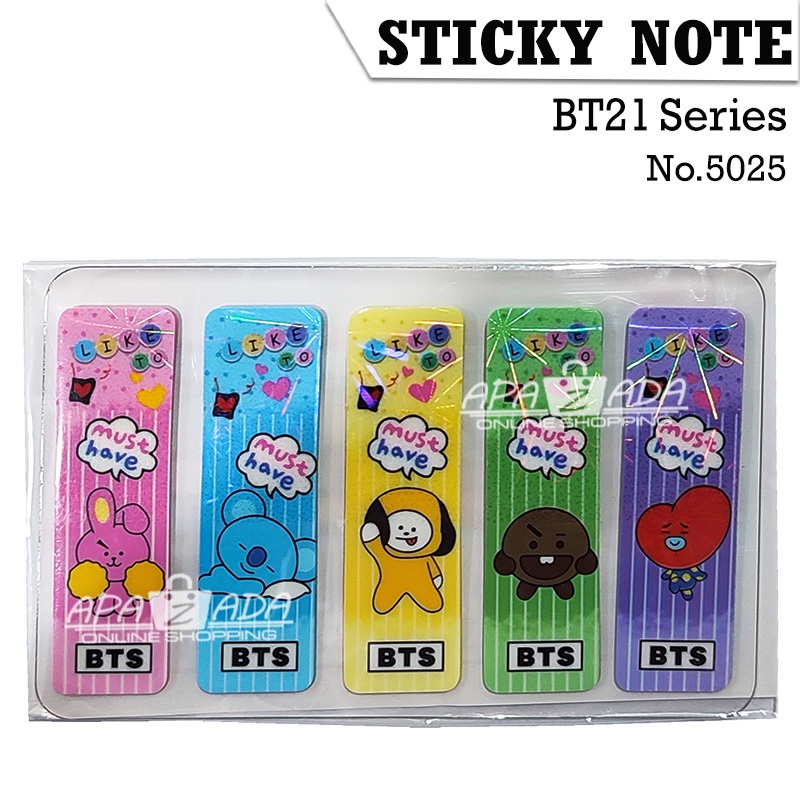 

Apazada - Pembatas Buku Plastik 1 Set 90 Pcs Stick Notes Fancy Hologram / Sticky Notes Plastik