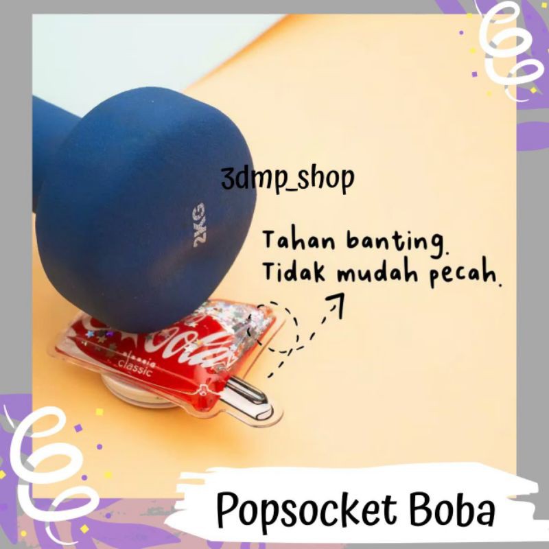 Popsocket iring holder stand hp Boba Pepsi pisang durian strawberry