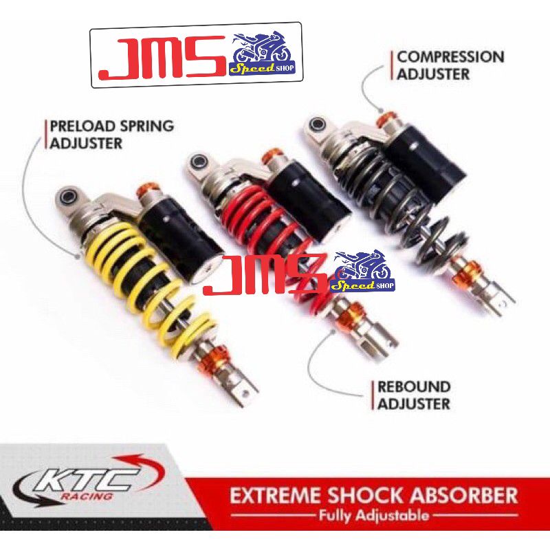 Shock breaker ktc extreme tabung atas matic klick rebound mio beat vario125/150/160 fino genio scoopy mio soul lexi fazzio miom3 soul gt125 mioj Fino spind skydrive beat karbu beat pop spacy xeon