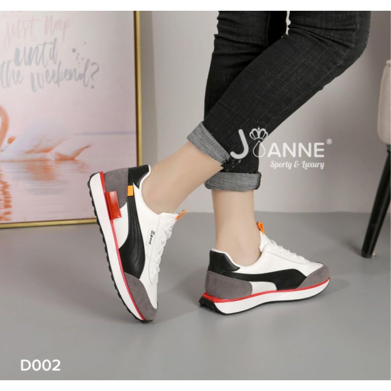 RESTOCK!! JOANNE Sepatu Sporty Sneakers Shoes D002 [ORIGINAL BRAND]