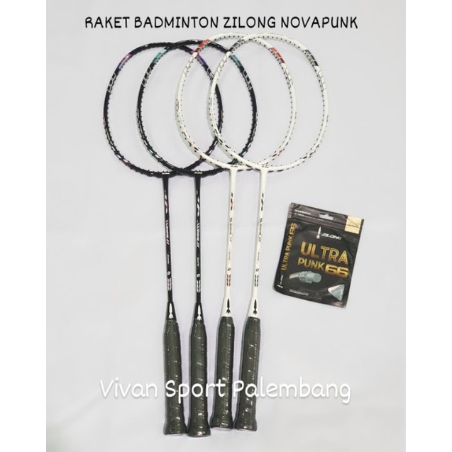Raket Badminton Zilong Novapunk 36Lbs Bonus Senar Zilong Ultra Punk 66