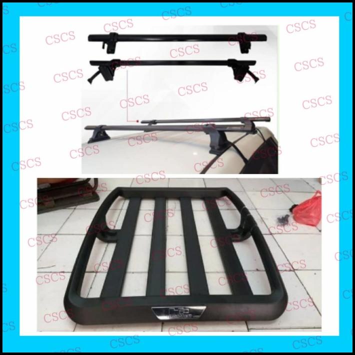 Paket Rak Rack Kaki Jepit Body Mobil Calya Sigra Roof Rack Universal