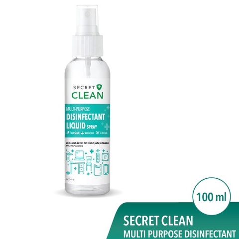 Secret Clean Spray Food Grade Disinfectant Liquid (Cairan Desinfektan) 100ml Food Grade