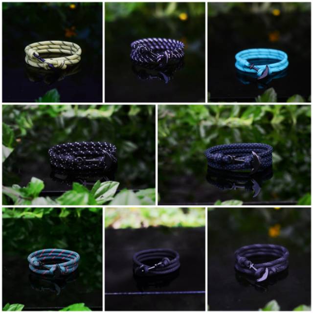 Gelang Tali Paracord/Prusik Banyak Warna PREMIUM TERMURAHN