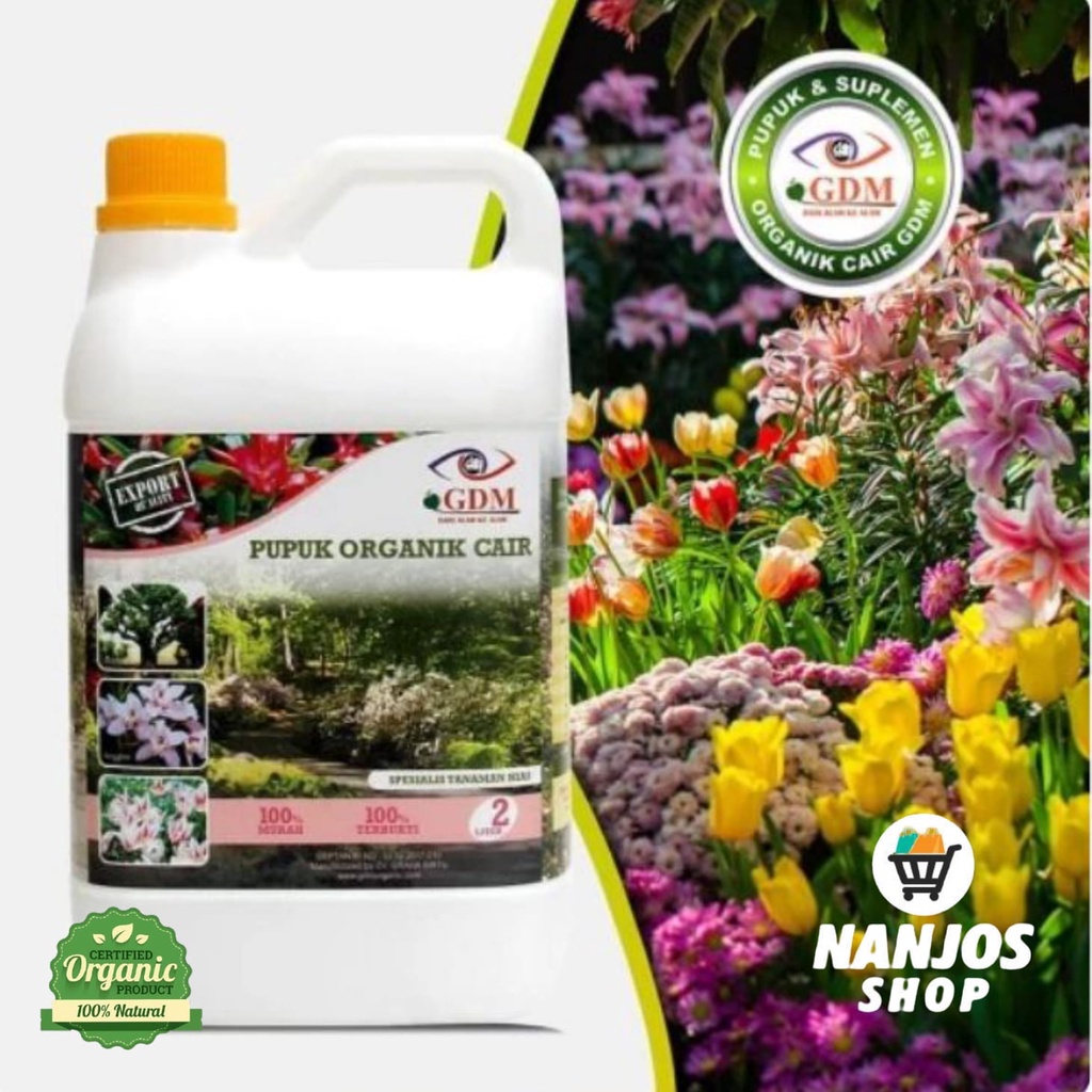 GDM Pupuk Organik Cair untuk Tanaman Hias / Pupuk Organik Penyubur 2 L