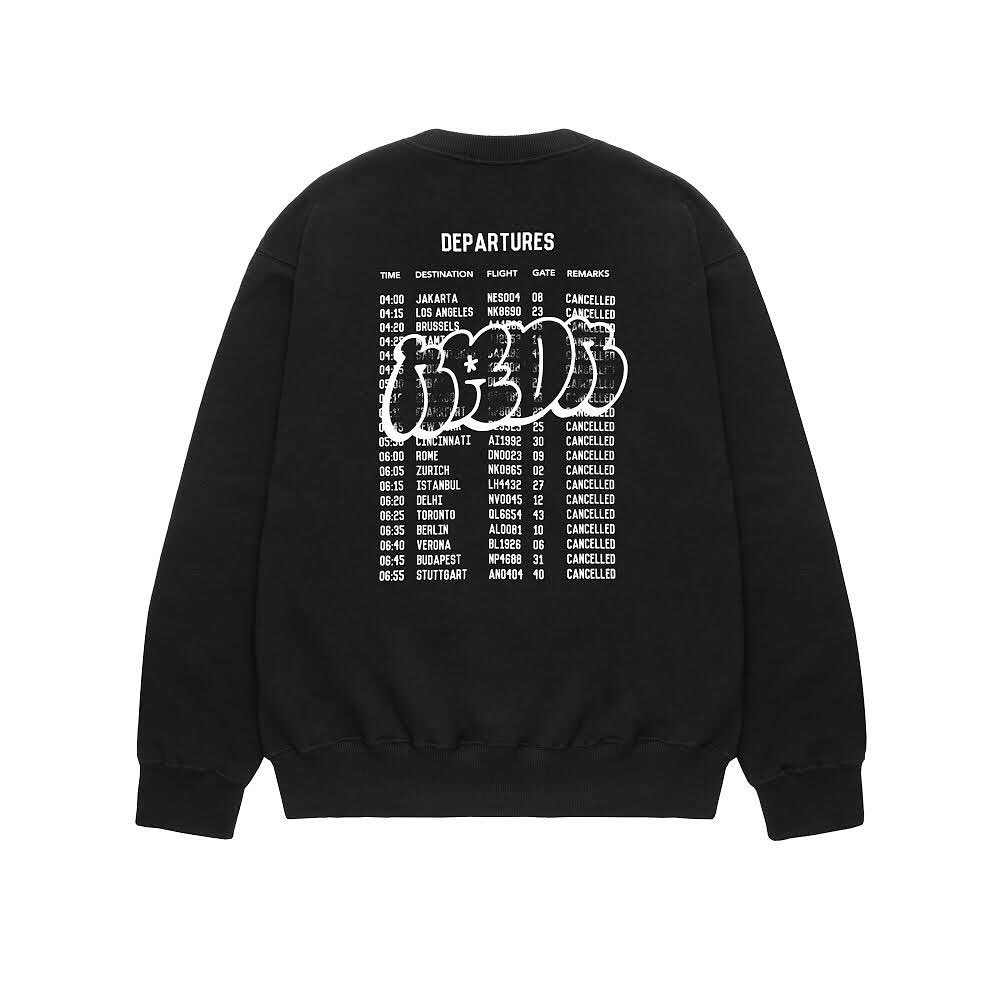 CREWNECK NRDN DEPARTURE BLACK