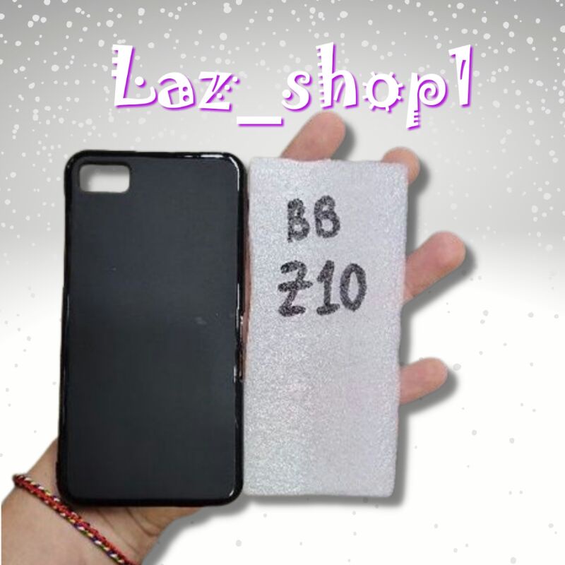 BLACKBERRY BB AURORA ,  BB 9320 / BB 9220 , BB Z10 silikon karet hitam soft case