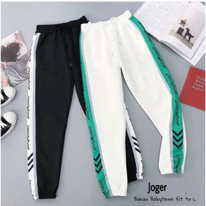 TBI Celana Joger Unisex List Lonely Walker Sport Training Korean Style BTS