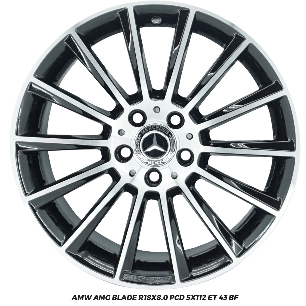 Velg Mobil AMG Blade Ring 18x8.0 Pcd 5x112 ET 43 BF