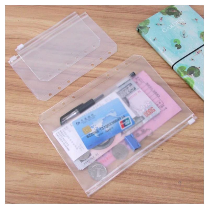 

Binder Cash Pouch Envelope A6 A5 PVC | Amplop Zipper transparan untuk cash envelope [BACA DESKRIPSI]
