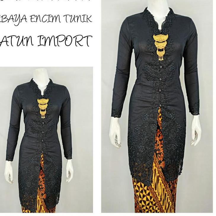 [KODE PRODUK RWWVC64] Indah KEBAYA ENCIM TUNIK LENGAN PANJANG BORDIR SENADA KATUN PARIS KEBAYA WISUD